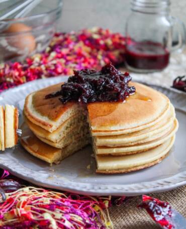 Holiday Pancakes & Sorrel Jam Recipe