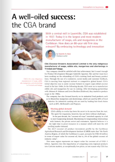 ‘A Well-Oiled Success – The CGA Brand’ in Contact Magazine