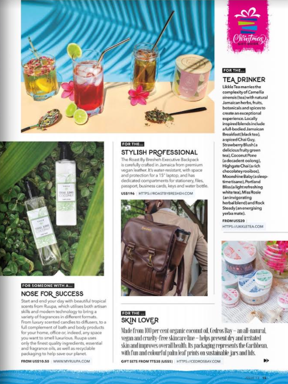 The Cacique Christmas Gift Guide featuring Cedros Bay!