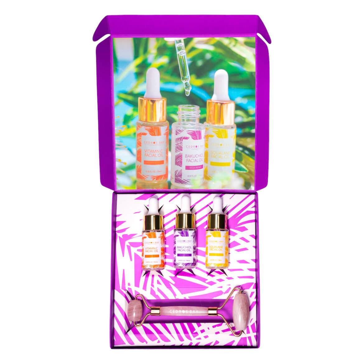Cedros-Bay-Facial-Oils-Gift-Box-Open-Peach-Top-View.jpg